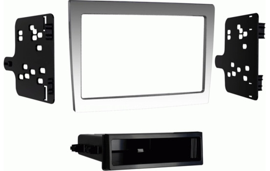 2-DIN Panel Porsche 911/ Boxster/ Cayman -> Color: Silver (METRA)