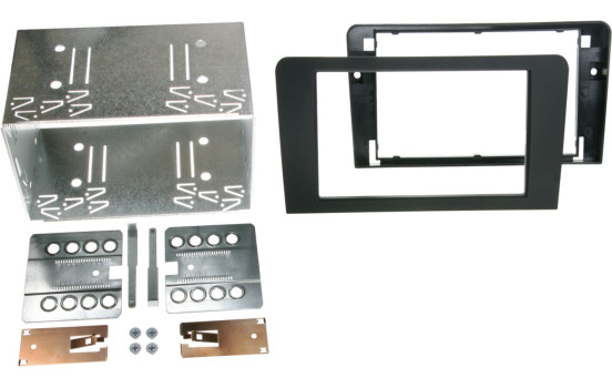 2-DIN Panel Rubbertouch Audi (8P/8PA) 2003-2012 - Color: Rubbertouch black