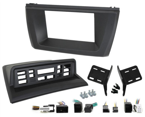 2-DIN Panel Rubbertouch BMW X3 (E83) 2003-2010 Color: Rubbertouch Black
