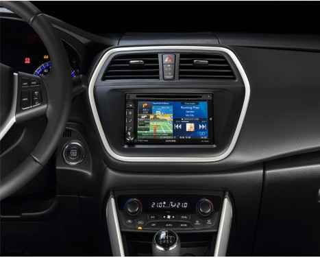 2-DIN Panel Suzuki SX-4 / S-Cross 2013-2018 - Color: Black, Image 3