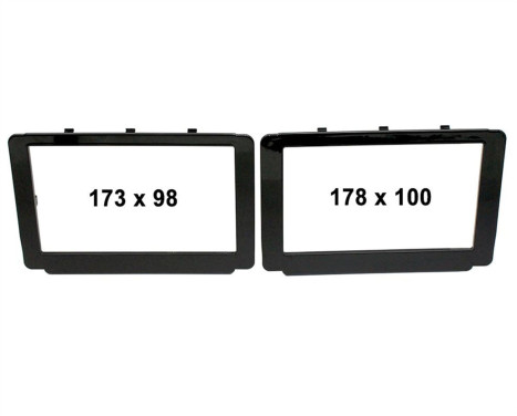 2-DIN Panel Toyota Hilux 2015> Color: Black
