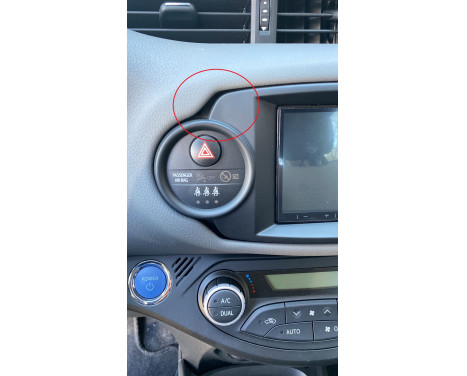 2-DIN Panel Toyota Yaris 2014- 2019 Color: Black, Image 2