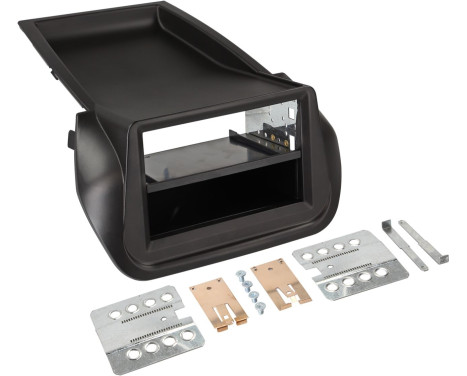2-DIN Panel with Pocket Citroën Nemo - Peugeot Bipper - Fiat Fiorino 2008-2019 Color: Black