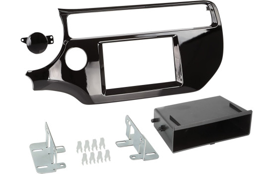 2-DIN Panel with pocket Kia Rio 2015-2019 Color: Piano Black