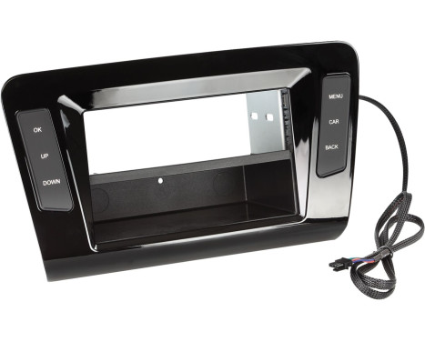 2-DIN Panel with pocket Skoda Octavia 2013-2018 Color: Piano Black, Image 2