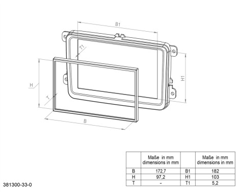 2-DIN Panel with pocket Toyota Corolla 2009-2013, Image 2