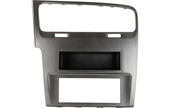 2-DIN Panel with storage compartment Fiat Ducato - Citroën Jumper - Peugeot Boxer - Color: Black, Image 2