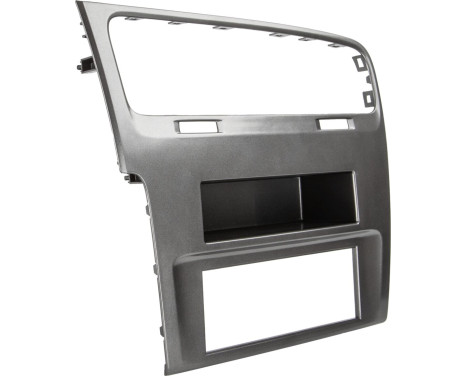 2-DIN Panel with storage compartment Fiat Ducato - Citroën Jumper - Peugeot Boxer - Color: Black, Image 5