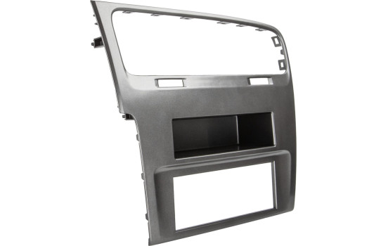 2-DIN Panel with storage compartment Fiat Ducato - Citroën Jumper - Peugeot Boxer - Color: Black, Image 5