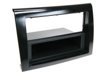 2-DIN Panel with storage tray Fiat Bravo 2007-2014 - Color: Piano Black