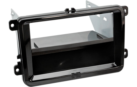 2-DIN Panel with storage tray. Seat - Skoda - Volkswagen Color Piano Black