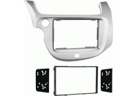 2-DIN Radio Panel Honda Fit/Jazz (GE) 2008-2015 Silver (METRA)