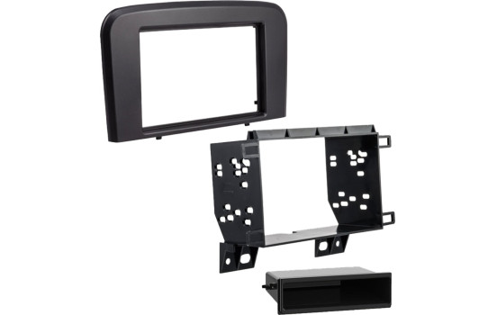 2-DIN radio panel with storage compartment Volvo S80 (TS) 08/1998-06/2004 (METRA)