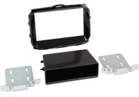 2-DIN Rubbertouch with pocket Alfa Romeo Giulietta 10/2010-> Piano Black