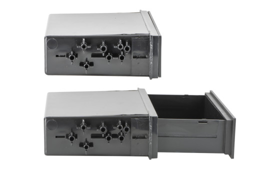 Storage compartment for 2-DIN front panels, screw-on drawer, Image 4