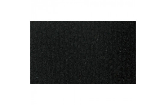 Hat shelf fabric black rib 70x140cm