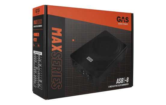GAS MAX Level 1 Amplified Underseat Subwoofer 8", Image 3