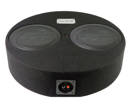 R-SERIES EVO SUBFRAME round closed box 14 liter with 2x R 10 FLAT EVO 2