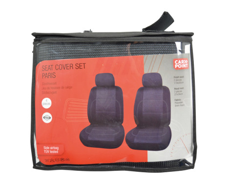 Seat cover set Paris 4-piece black, Image 3