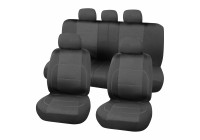 Seat cover set Paris 9-piece black