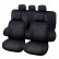 Seat cover set Vienna 9-piece black