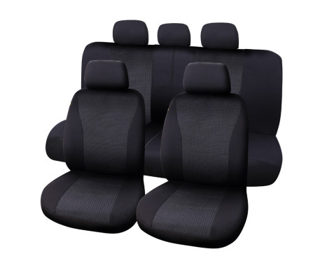 Seat cover set Vienna 9-piece black, Image 2