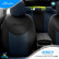 Universal Fabric Seat Cover Set 'Attraction' Black/Blue - 11-piece, Thumbnail 5