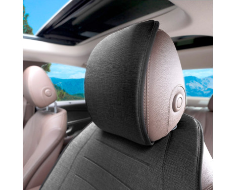 Universal Protective Seat Cover/Cushion / Technician Cover 'Front' Black Linen - 1 piece, Image 3