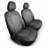 Original Design Fabric Seat Cover Set 1+1 suitable for Fiat Doblo 2015-/Opel Combo 2012-2018