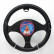 AutoStyle Steering Wheel Cover Black/Chrome