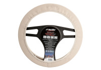 Simoni Racing Steering Wheel Cover 565 - 37-39cm - Beige Artificial Leather