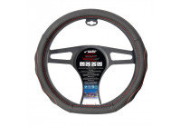 Simoni Racing Steering Wheel Cover Compe Flat Bottom Black/Red