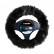 Simoni Racing Steering Wheel Cover Fluffy Fur Black