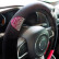 Simoni Racing Steering Wheel Cover Pussycat - 37-39cm - Black/Pink, Thumbnail 2