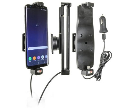 Samsung Galaxy S8+ / S9+ / S10+ Active holder with 12V USB plug. With cover, Image 3