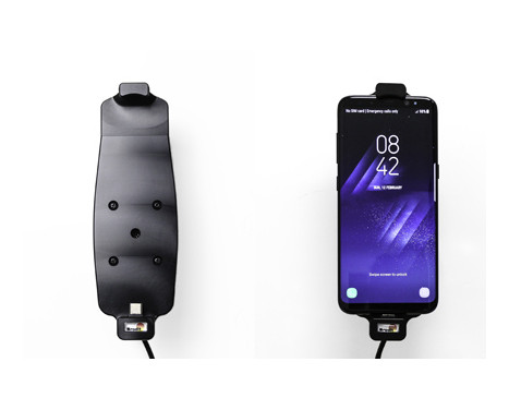 Samsung Galaxy S8 / S9 / S10 holder with case with fixed power supply, Image 3