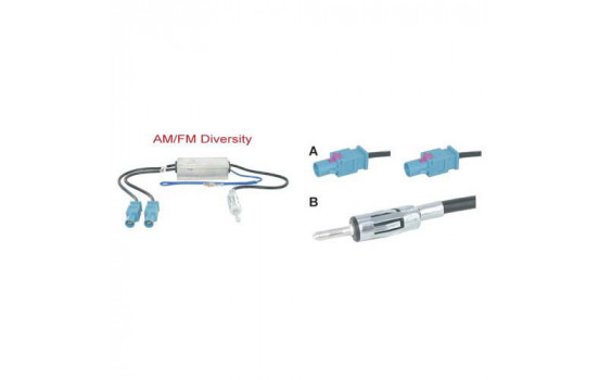 AM / FM Diversity antenna adapter active