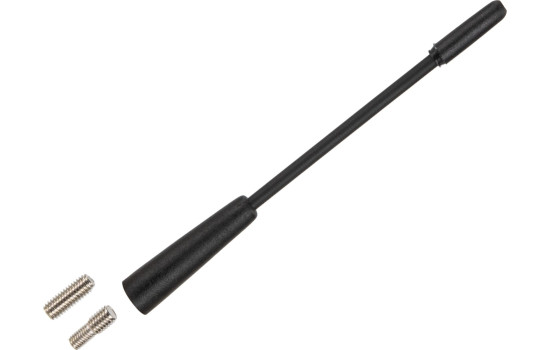 Flexible antenna rod 14cm AM/FM, with M5 and M6 adapters
