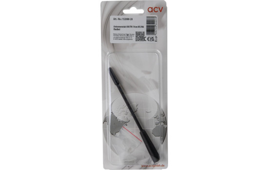 Flexible antenna rod 14cm AM/FM, with M5 and M6 adapters, Image 4
