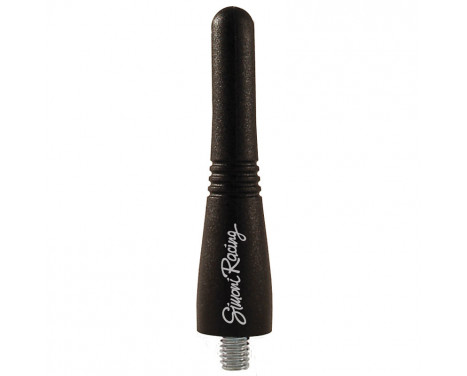 Simoni Racing Rubber Antenna 'Gum' - Black - Length 6cm