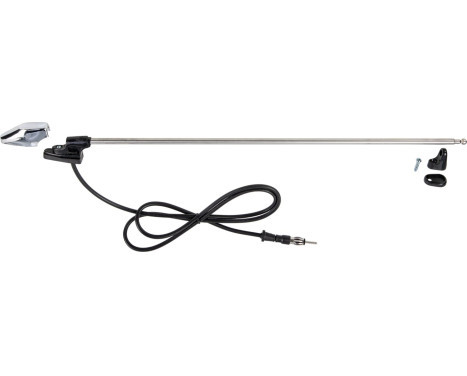 Window style antenna AM/FM chrome 100cm 3-part extendable, Image 2