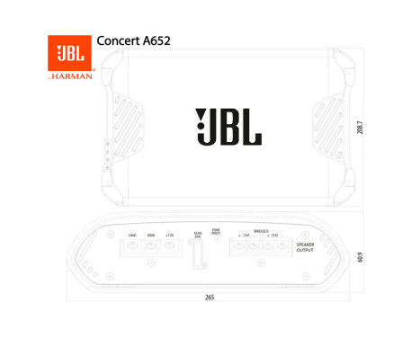JBL Concert A652 2-Channel Amplifier (500W), Image 7