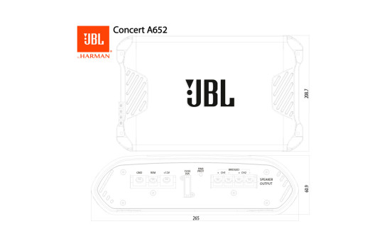 JBL Concert A652 2-Channel Amplifier (500W), Image 7