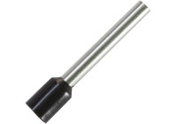 Wire end sleeve for cable size: 2.5 mm² with black insulation
