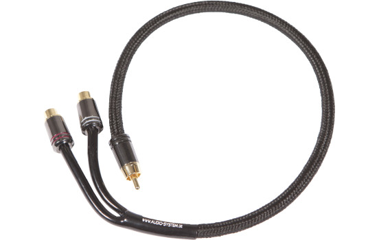 AUDIO SYSTEM HIGH-END 300 mm RCA cable Y-RCA cable (1x connector M and 2x connector F)