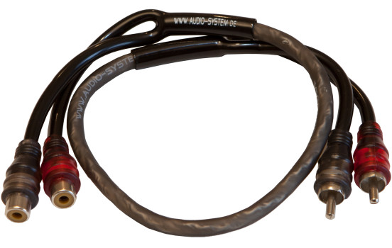 AUDIO SYSTEM HIGH-PERFORMANCE RCA CABLE 500mm OFC cinch cable extension
