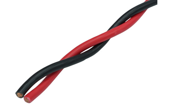 AUDIO SYSTEM "TWISTED" speaker cable 2x 4 mm² Red/Black 100