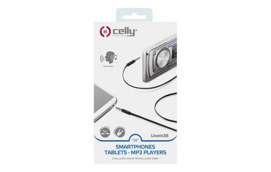 Celly Audio cable 3.5mm black, Image 2