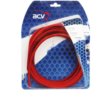 Power cable 10.00 mm² red 5 meters