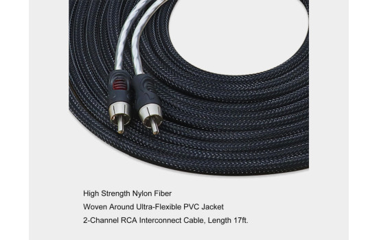 Recoil Premium OFC RCA Cinch Cable 2 Channel 510cm, Image 4